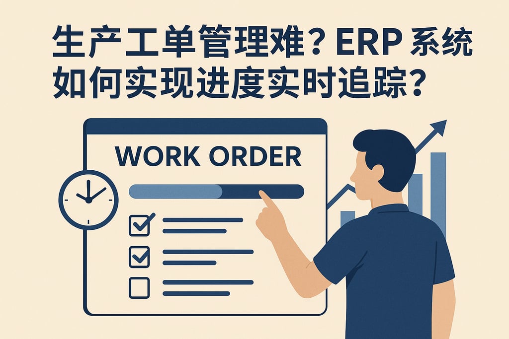 生产工单管理难？ERP 系统如何实现进度实时追踪？